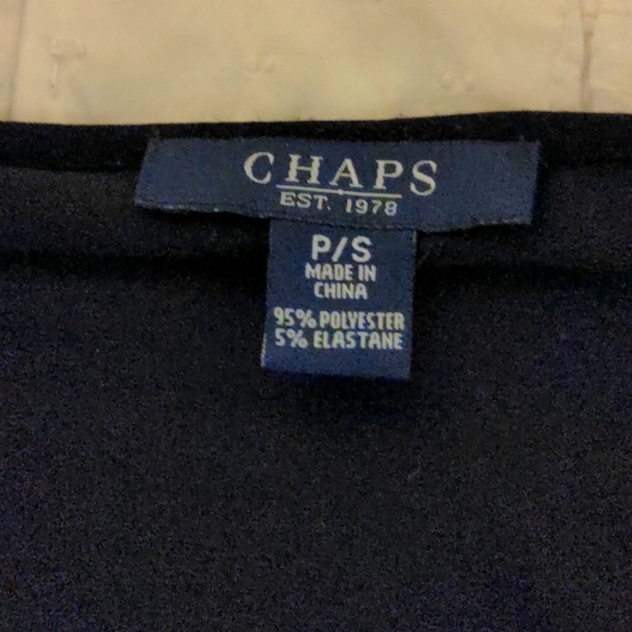 Beautiful black Chaps half/elbow sleeve dress, EXCELLENT CONDITION, petite small - Picture 8 of 8